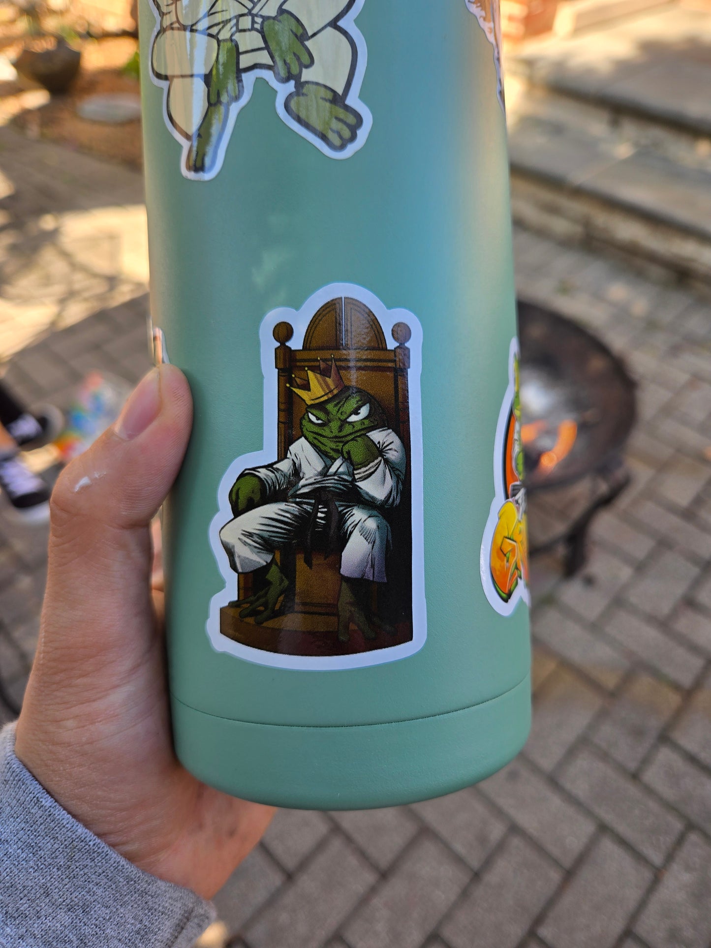 Crowned and Dangerous - BJJ Toad Throne Sticker 🐸👑