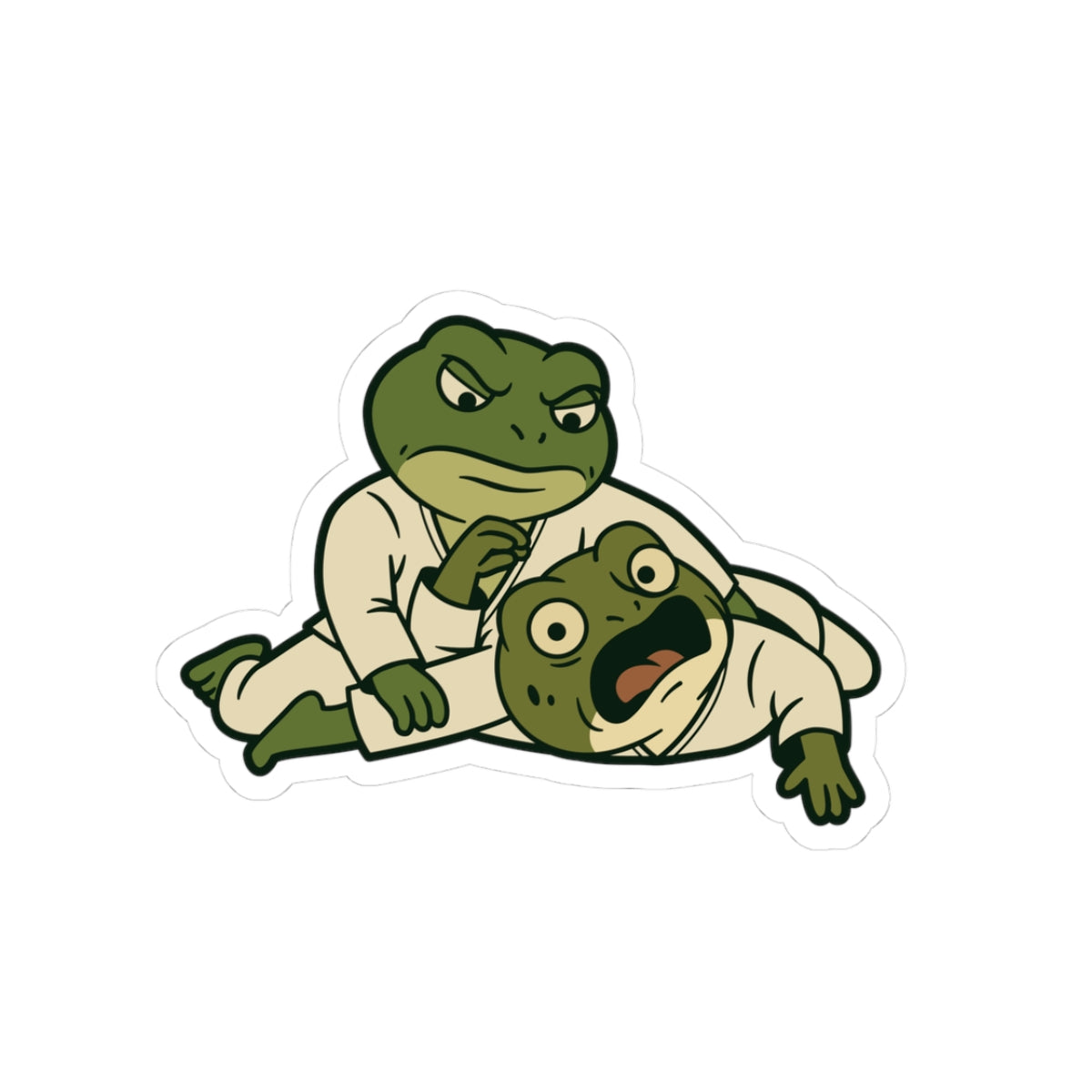 "Ribbit Me This" - BJJ Omaplata Toad Sticker 🐸🥋