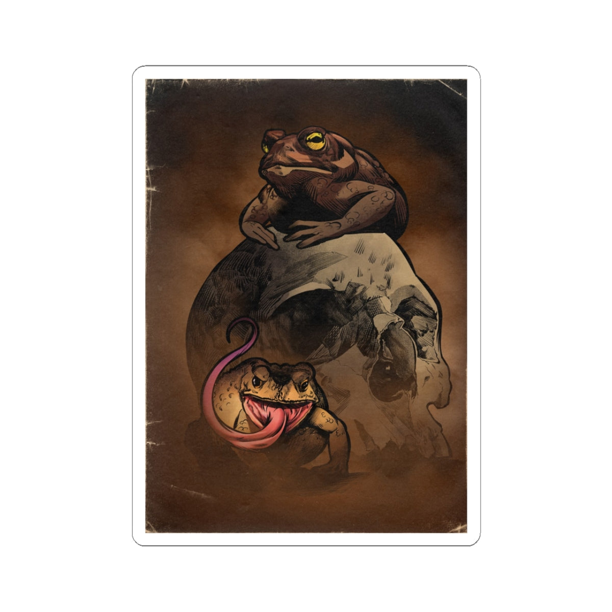 Lords of the Swamp – Dark Fantasy Toad Sticker