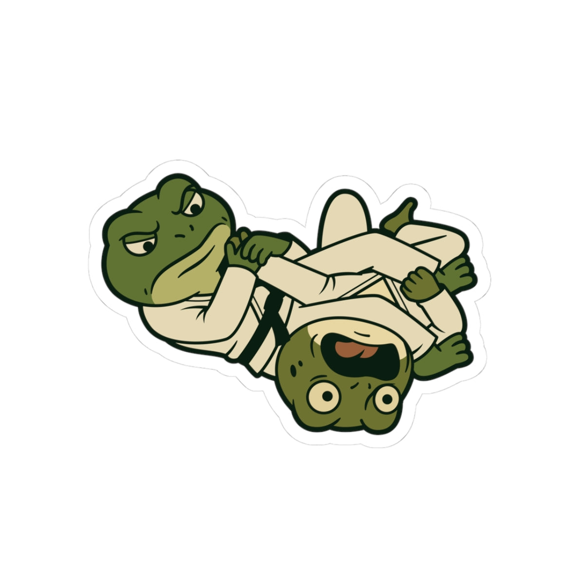 Toad-ally Tapped Out - BJJ Armbar Toad Sticker 🐸🥋